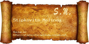 Stipkovits Melinda névjegykártya